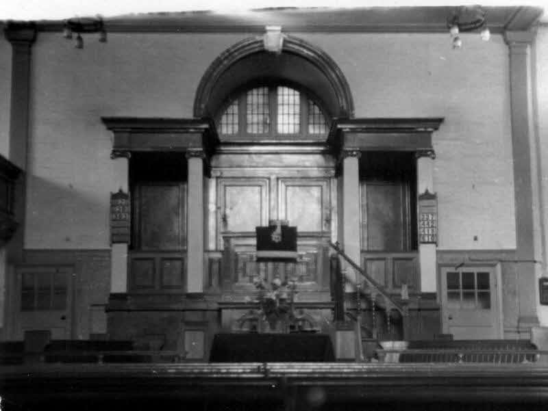 Fetter Lane Church interior old photo