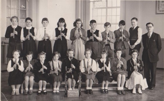 Mayville School recorder class